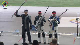 Final 50m Rifle 3 Positions Men  ISSF World Cup 2022 Changwon Korea 1607 [upl. by Merth266]