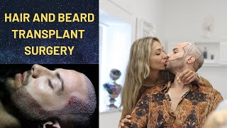 Hair and Beard Transplant Surgery  ESTETICIUM [upl. by Tierza]