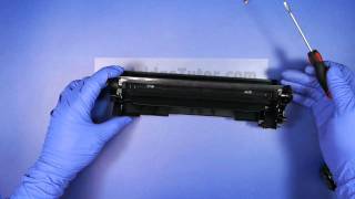 HOW TO REFILL CANON 125 Toner imageCLASS LBP6000 MF3010 [upl. by Struve]