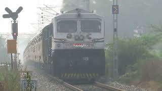 TriColour EMD pulling 17641 Kacheguda  Narkher Intercity Express [upl. by Regina]