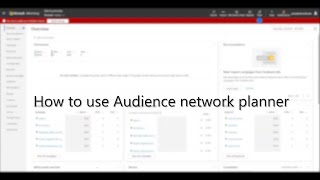 How To Use Audience Network Planner Demonstration  Microsoft Advertising [upl. by Haronid]