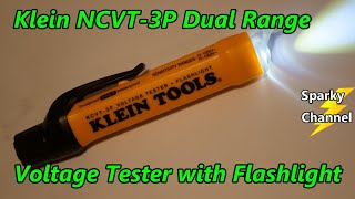 Klein New NCVT3P Dual Range NonContact Voltage Tester with Flashlight [upl. by Hubing954]