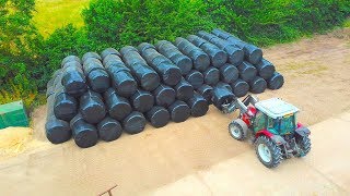 How Grass Silage Bales Are Made [upl. by Huttan]