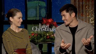 LAST CHRISTMAS  Interview with Emilia Clarke and Henry Golding [upl. by Notanhoj8]