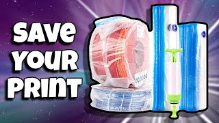 3D Filament Storage Bag Vacuum Kit Review [upl. by Godwin]