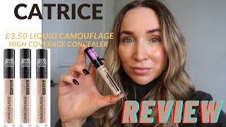 CATRICE LIQUID CAMOUFLAGE  HIGH COVERAGE CONCEALER   DEMONSTRATION amp REVIEW [upl. by Eenttirb288]