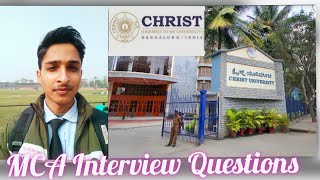 Christ University MCA Interview Questions  Micro Presentation  Vaibhav Siddharth [upl. by Irap874]