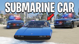 I Became A Getaway Driver In A Submarine Car on GTA 5 RP [upl. by Rossi]