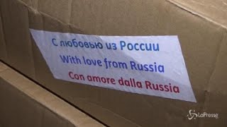 Coronavirus arrivati in Italia aiuti dalla Russia [upl. by Pendleton544]