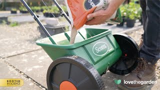 Scotts® EvenGreen Drop Spreader  How To Use [upl. by Dorothea]