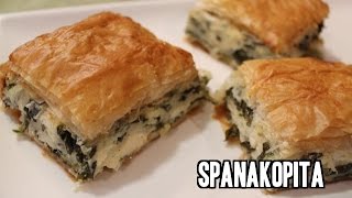 Greek Spanakopita Recipe Spinach Pie [upl. by Olodort582]