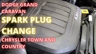 SPARK PLUG change Dodge Grand Caravan  Chrysler Town and Country [upl. by Alrep935]