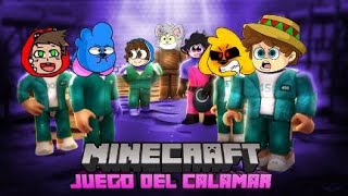 EL JUEGO del CALAMAR con 100 YOUTUBERS en MINECRAFT 😨🦑 [upl. by Savill]