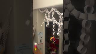 Made some paper chain decorations today [upl. by Anirec]