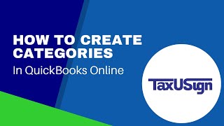 How To Create Categories in Quickbooks Online [upl. by Aznola]