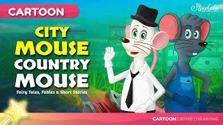 The City Mouse and the Country Mouse Fable and Bedtime Stories for Kids [upl. by Jerrold]