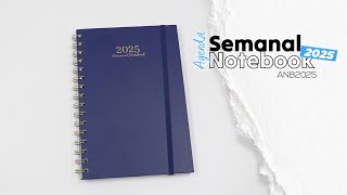 Agenda Semanal Notebook 2025  ANB2025 [upl. by Eednil]