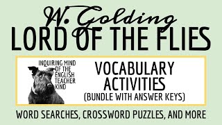 Lord of the Flies Vocabulary Development Games for High School [upl. by Nilerual581]