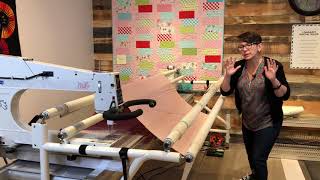 How to Load a Longarm Quilting Machine [upl. by Anikat]