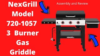 The New Nexgrill 3 Burner Griddle Assembly and Review 2022 [upl. by Eentrok462]