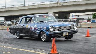 Racing Autocross in a 65 Nova Goodguys Nashville [upl. by Anivol]