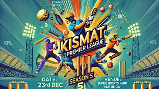 🏏KPL season 5 live  kismat premier league [upl. by Reiss603]