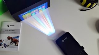 Incredible Mini Portable Projector with Android [upl. by Trstram199]