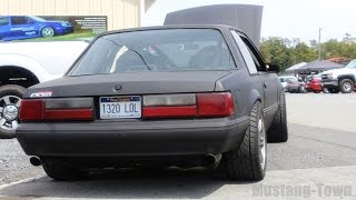 “Built Ford Tough with Chevy Stuff”  Fox Mustang Notchback LX Coupe LS1  IRS swap [upl. by Boswall]