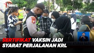 Sertifikat Vaksin jadi Syarat Perjalanan KRL iNewsSiang 1309 [upl. by Araik]