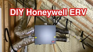 We installed an ERV in our house DIY Energy Recovery Ventilator Honeywell VNT5150E1000 [upl. by Phillada]