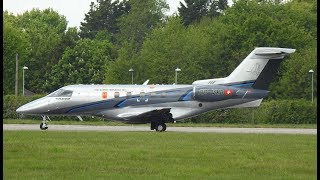 Pilatus PC24 HBVXB the Super Versatile Jet at Cambridge [upl. by Alemahs386]