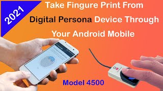 How to Make Finger Print android app scan using digital persona 4500 using android  Android SDK [upl. by Barcot]