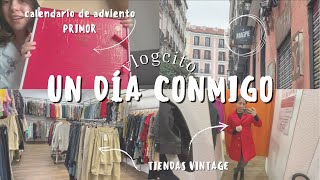 VLOG  abro CALENDARIO de ADVIENTO PRIMOR vamos a ver TIENDAS VINTAGE de ropa [upl. by Adiarf838]