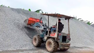 MITSUBISHI WS400 stone loader aggregate excavator road roller dump truck [upl. by Chase]