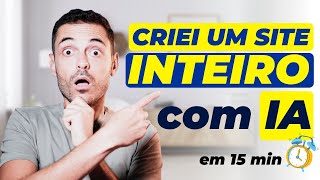 Aprenda a CRIAR SITE COM IA Inteligência Artificial em apenas 15 minutos  Criar Site com IA [upl. by Jacobo]