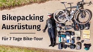 Bikepacking Ausrüstung Packliste für 7 Tage GravelBike Overnighter [upl. by Janey]