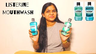 Listerine Mouthwash ReviewListerine cavity fighter Mouthwash  Listerine Cool Mint Mouthwash [upl. by Norvall]