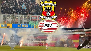 THIS IS GO AHEAD EAGLES FIREWORKS AND LIMBS l Go Ahead Eagles – Psv 12 I TOTO KNVB Beker [upl. by Kcolttam]