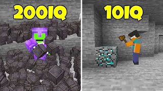 200IQ vs 10IQ Minecraft Plays 1 [upl. by Neelra]