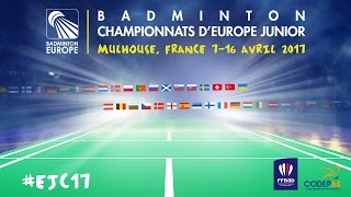 France Baures  Delrue vs Belgium Bracke  Jaques  European Jnr Team C’ships 2017 [upl. by Nomyt410]