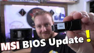 MSI BIOS update  stepbystep [upl. by Llorrac]