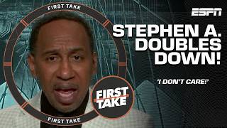 I DONT GIVE A DAMN 😳  Stephen A on BACKLASH from his NBA AllStar Game take  First Take [upl. by Latreece]