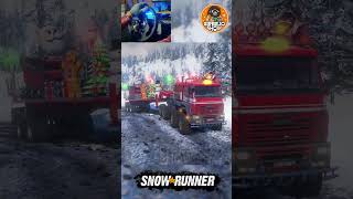 SnowRunner  KAMAZ 65228 Offroad Haul Christmas Trailer snowrunner shorts logitechg29 gameplay [upl. by Analihp]