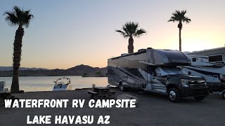 Waterfront RV campsite on Lake Havasu AZ [upl. by Judi776]