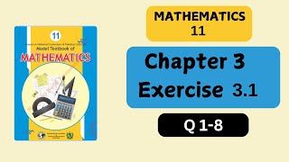 class 11 Maths chapter 3 exercise 31  exe 31 11 class  31 exercise class 11  new book  nbf [upl. by Anawd]