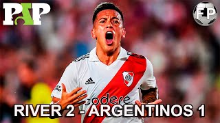 Resumen Paso a Paso River 2 vs Argentinos 1  Fecha 3 [upl. by Htebzile]