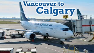 Full Flight WestJet B737700 Vancouver to Calgary YVRYYC [upl. by Shult846]