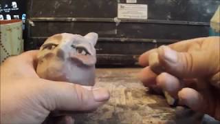 DIY Owl In Air Dry Clay  Self Hardening Clay [upl. by Orecic]