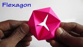 Paper Flexagon  How to make a Flexagon with Paper [upl. by Llevra343]