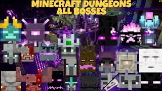 Minecraft Dungeons  All Bosses Updated  All DLCs [upl. by Sension]